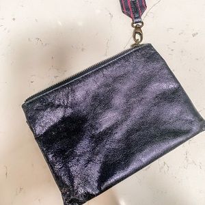 Anthropologie Wristlet - shimmery blue